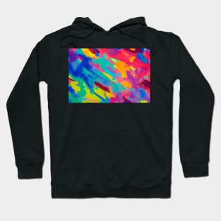 Cool colorful abstract painting mix merge Hoodie